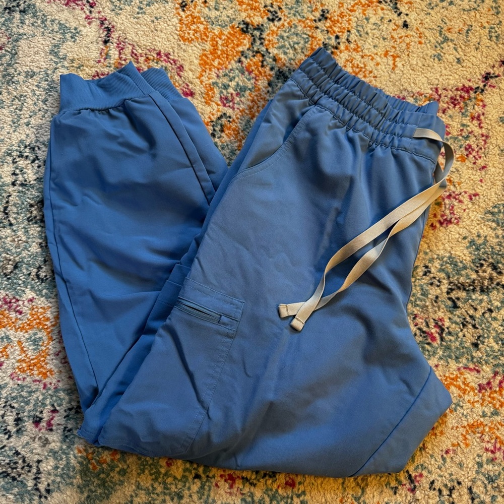 FIGS Ceil Blue Uman Relaxed Jogger Scrub Pants (L)
